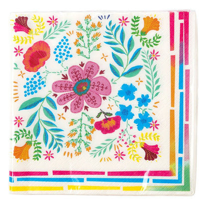 Boho Floral Napkins - 20 Pack