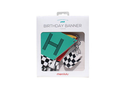 Vintage Race Car - Birthday Banner