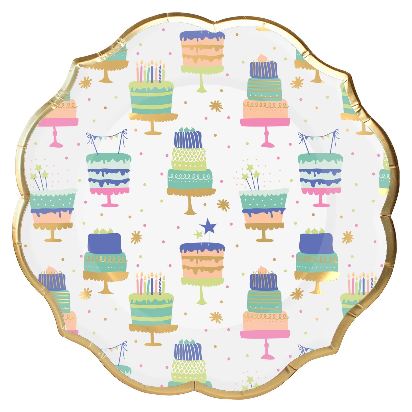 Salad Plate Birthday Candles/8ct