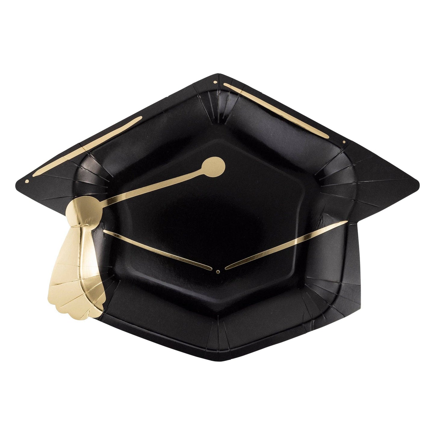 Graduation Cap Shaped Paper Plate