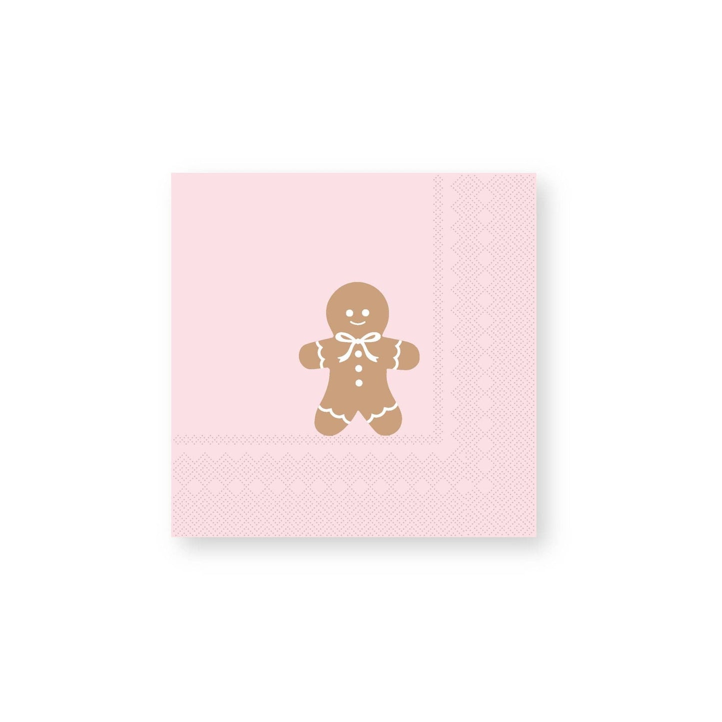 PINK GINGERBREAD SMALL NAPKINS