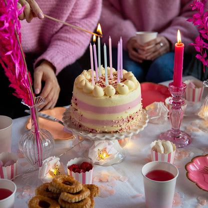 Rainbow Pastel Birthday Candles - 16 Pack