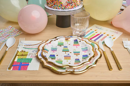 Salad Plate Birthday Candles/8ct