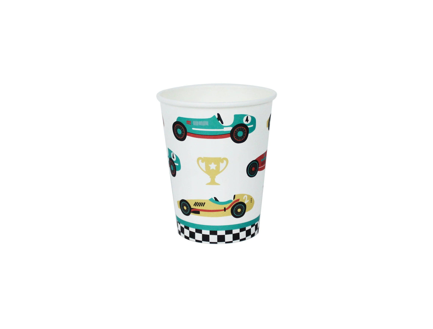 Vintage Race Car Cups, 12 ct