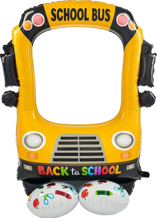 Selfie Frame School Bus 56" Balloon