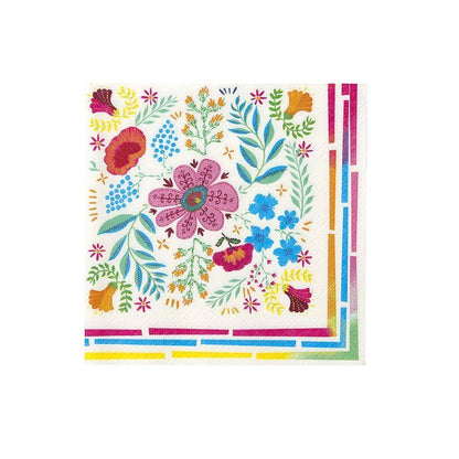 Boho Floral Napkins - 20 Pack