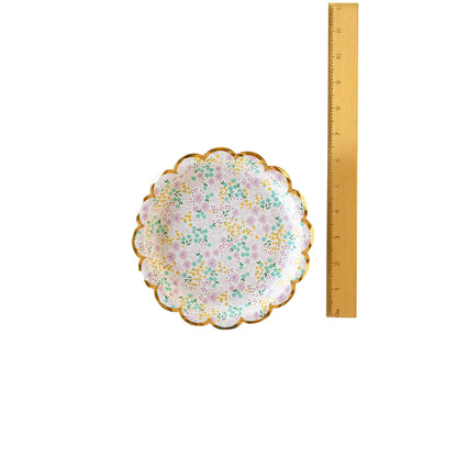 Ditsy Floral Round Scallop 7" Plate