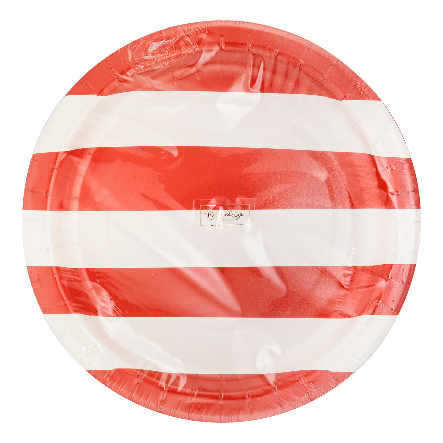 Lady Liberty Red Striped Paper Plate