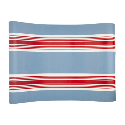 Hamptons Striped Paper Table Runner