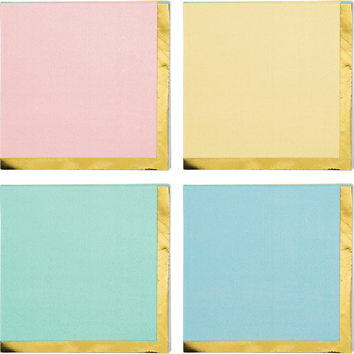 Pastel Celebrations Assorted Beverage Napkins