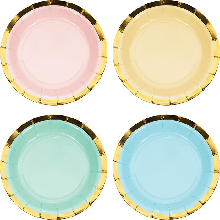 Pastel Celebrations Assorted Dessert Plates