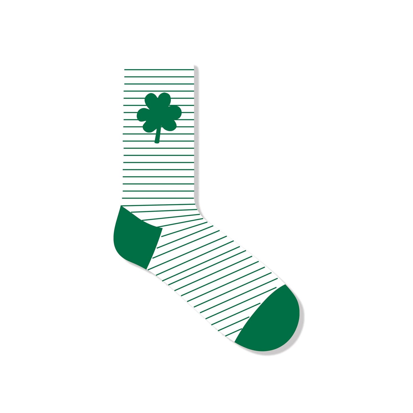 SPD1051 -  Striped Shamrock Socks: Child Small