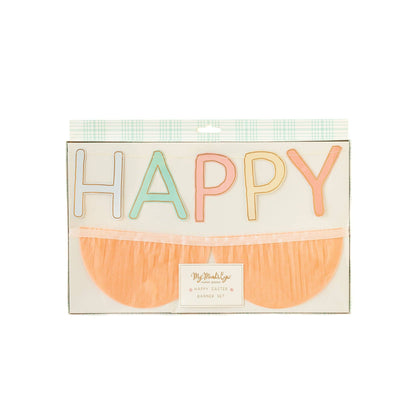 HAPPY EASTER Fringed Banner Set